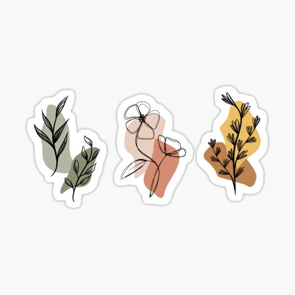 Blumenpackung Sticker