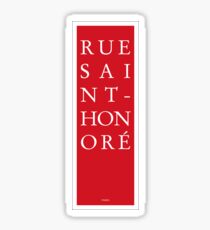 Rue Saint-Honore - Paris Sticker