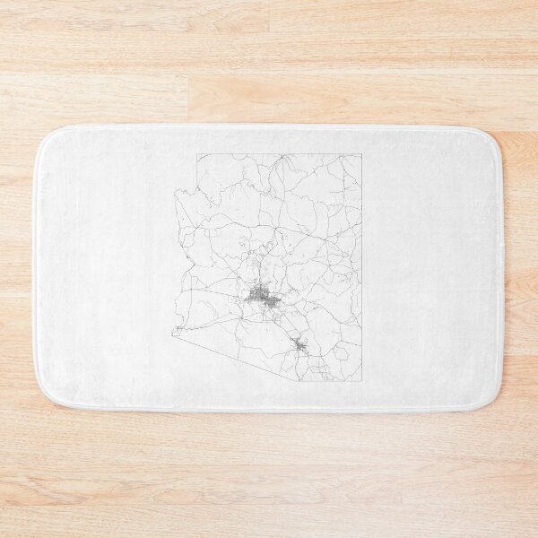 Item preview, Arizona State Map, Art Print By LandSartprints designed and sold by LandSartprints.