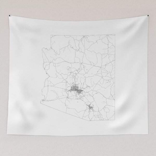 Item preview, Arizona State Map, Art Print By LandSartprints designed and sold by LandSartprints.