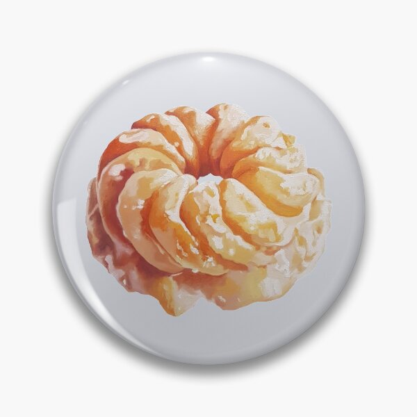 Item preview, Honey Cruller - donut painting (no background) designed and sold by Emily Bickell.