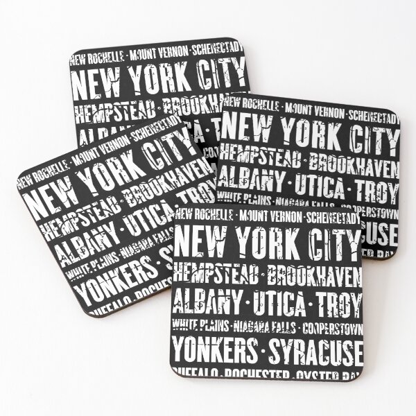 Item preview, New York Minimalist Map City Listing designed and sold by thegoodwordsco.