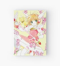 Sakura gegen Holz + Regen Notizbuch