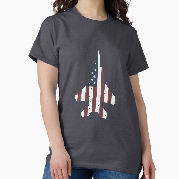 Vista previa del artículo con la obra «Silueta de águila del F-15 con bandera estadounidense», diseñado y vendido por artbyedo.