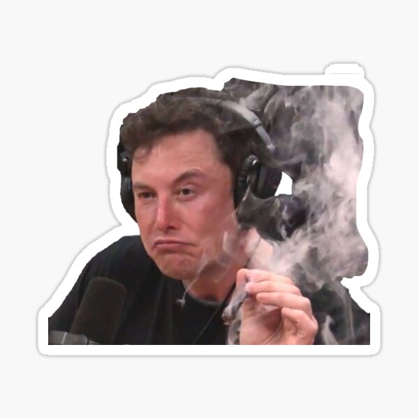 Elon Moschus Rauch Sticker