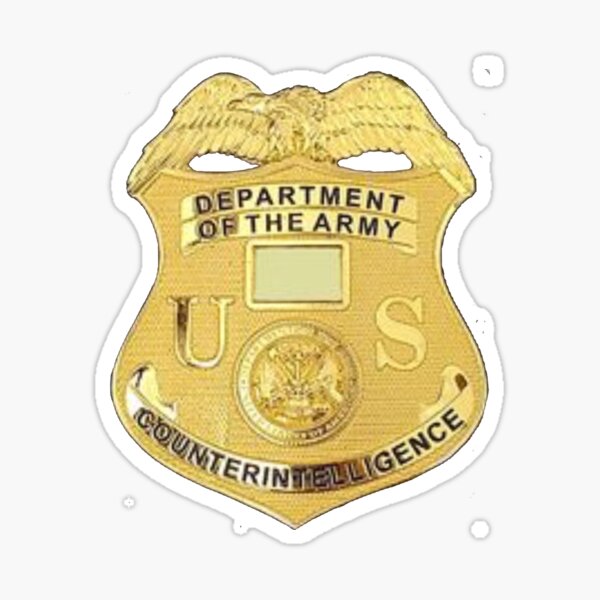 Department Of The Army Counterintelligence Sticker For Sale By Lawrence Baird Redbubble 9815