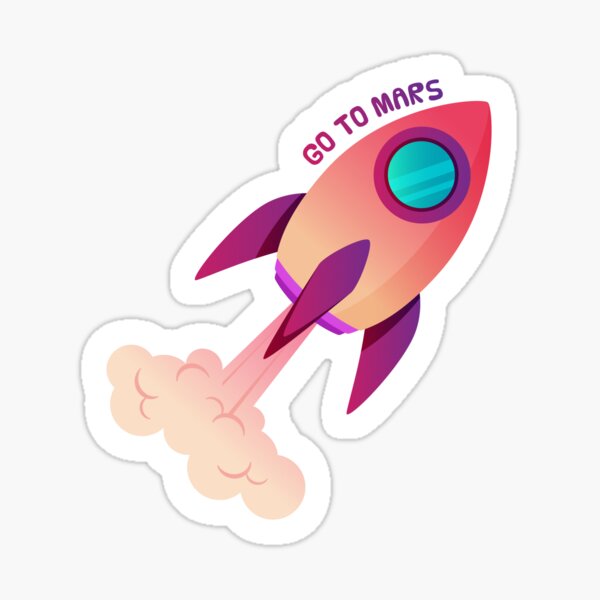 Copy of Copy of Copy of Space Rocket Sticker