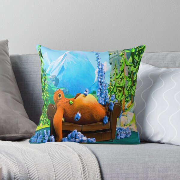 Lemmings Tabodi And Grizzy characters super, fun, adventures Lemmings Tabodi And Grizzy Throw Pillow
