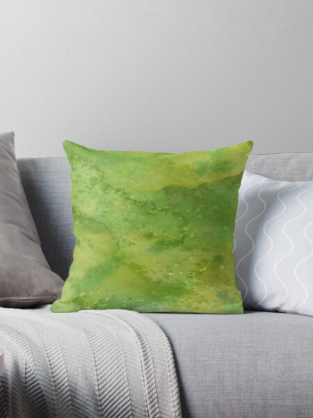 Item preview, GREEN WATER COLOR RAINDROP SPLASHES COLLECTION designed and sold by ozcushionstoo.