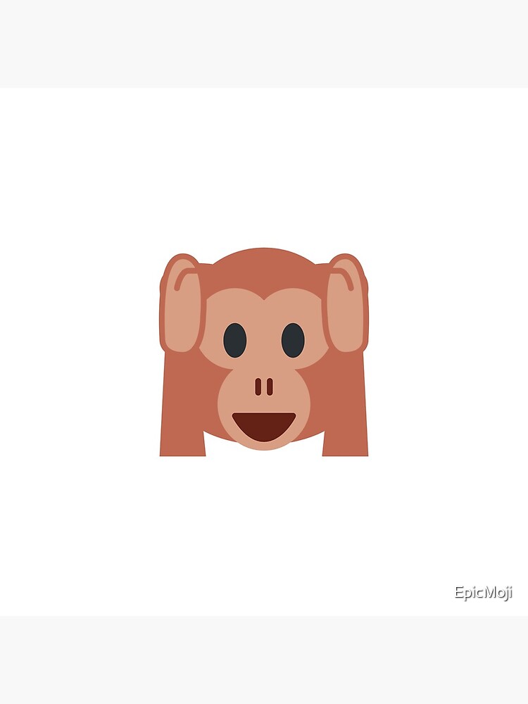 Cheeky Monkey Emoji Poster For Sale By Epicmoji Redbubble