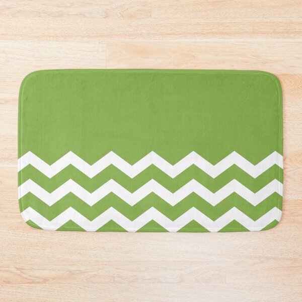 Item preview, WHITE  AND GREENERY CHEVRON ZIG ZAG  HALF TONE PATTERN - BY OZCUSHIONSTOO designed and sold by ozcushionstoo.