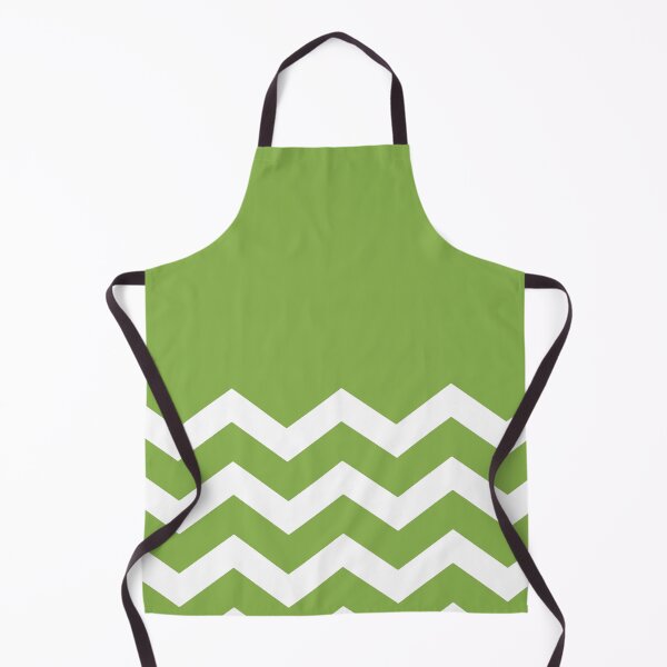 Item preview, WHITE AND GREENERY CHEVRON ZIG ZAG HALF TONE PATTERN - BY OZCUSHIONSTOO designed and sold by ozcushionstoo.