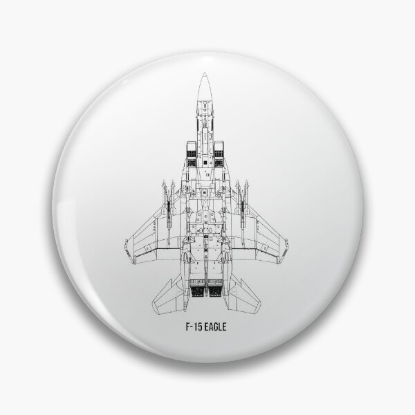 Item preview, F-15 Eagle Underside Blueprint Shirt designed and sold by artbyedo.