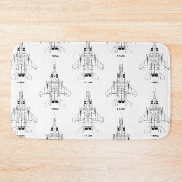 Item preview, F-15 Eagle Underside Blueprint Shirt designed and sold by artbyedo.
