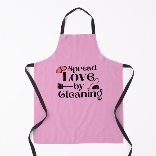 Item preview, Spread Love By Cleaning Retro Broom Vacuum Heart Housekeeping Gifts designed and sold by SavvyCleaner.