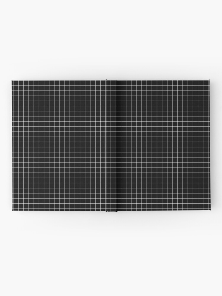 Mini Grid Black Hand Towel