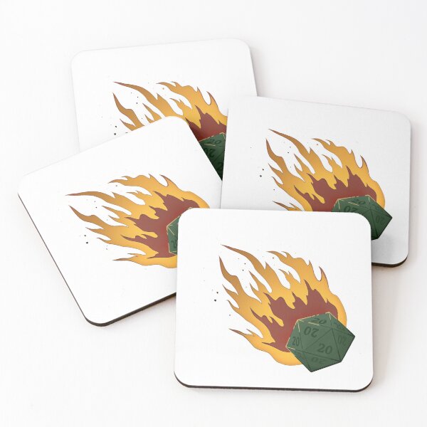 Item preview, Flaming Dice designed and sold by Jennifer Thompson.