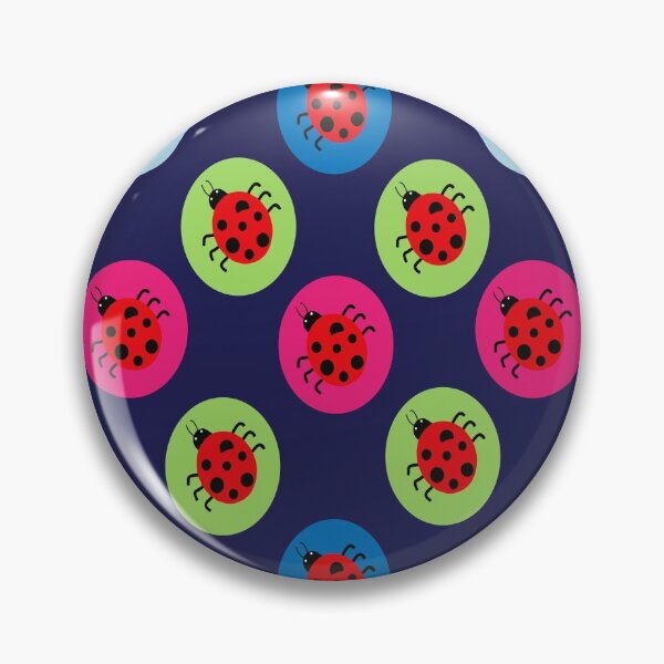 Item preview, Ladybugs insects colorful pattern designed and sold by KIKOOSTORE.