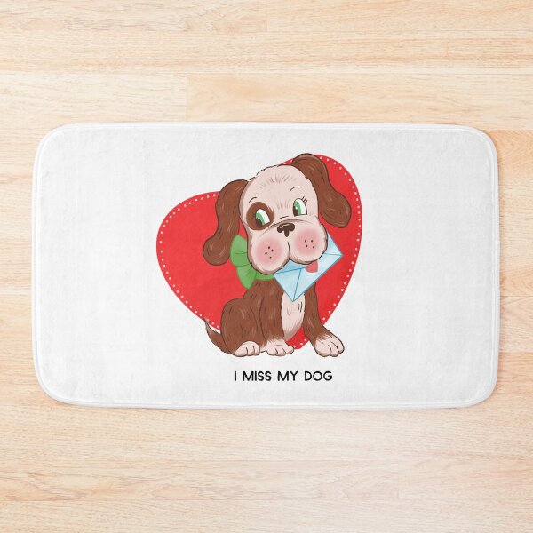 Item preview, I miss my dog, ,white, black designed and sold by Mydogheart4you.