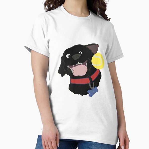 Item preview, Black lab catching a tennis ball designed and sold by sweetrfutr27.