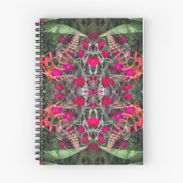 Item preview, Botanical, Divine - Pink,Red and Green Floral Fusion designed and sold by RoseAromas.