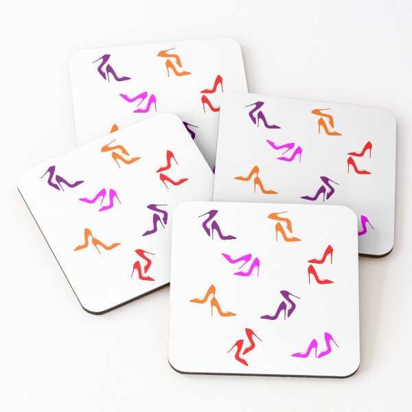 Item preview, Dancing Stilettos Red Pink Orange Purple designed and sold by Shapes-Mania.