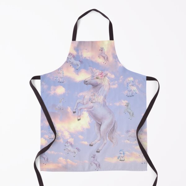 Item preview, blue skies white cloud unicorns designed and sold by whitedove457.