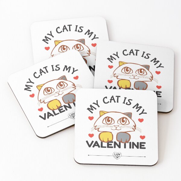 Item preview, My Cat Is My Valentine designed and sold by Luvjesus2.