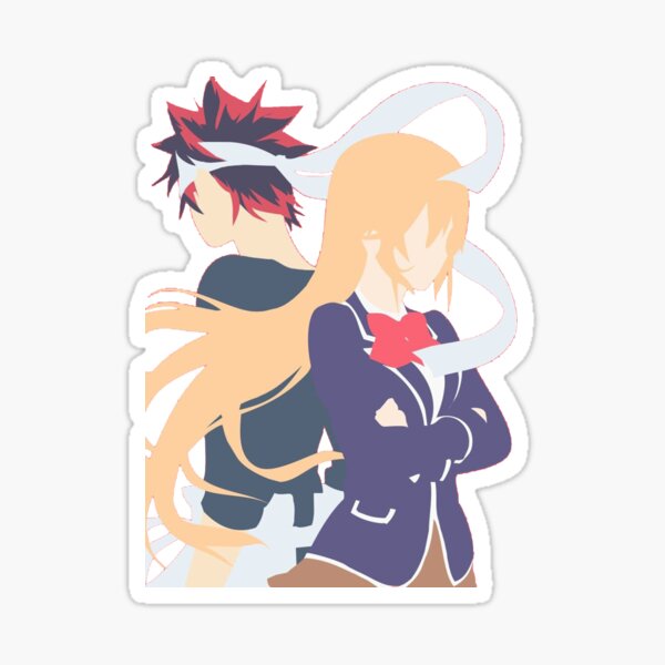 Food Wars! Shokugeki no Soma - Anime - Erina Nakiri & Soma Yukihira Sticker  sōma