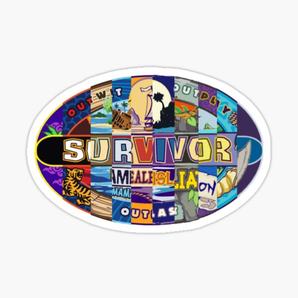 Survivor Seasons 30-40 Logos Combined Glossy Sticker