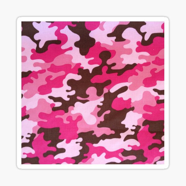 Pink Camo Sticker