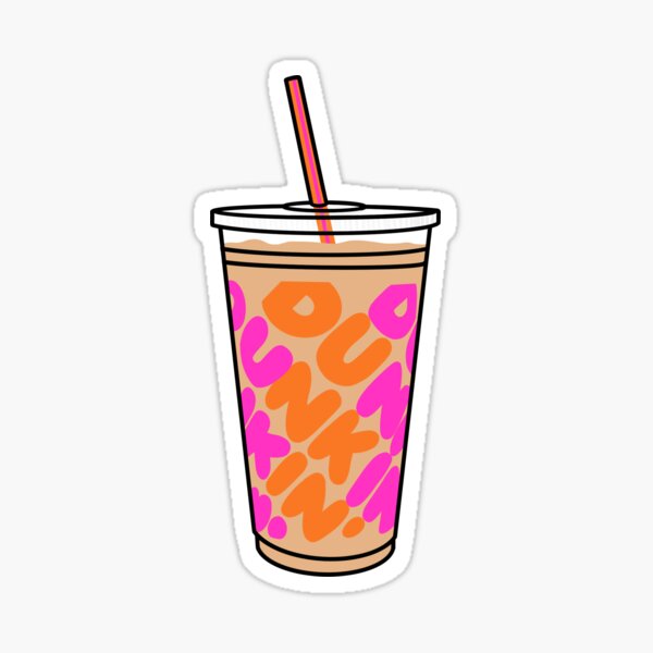 Café glacé Dunkin Sticker