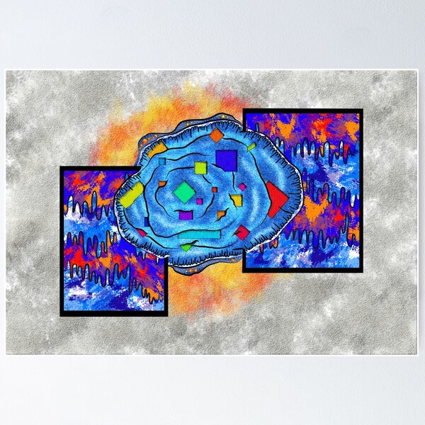 Item preview, Abstract digital art - Gougelon V2 designed and sold by Cersatti.