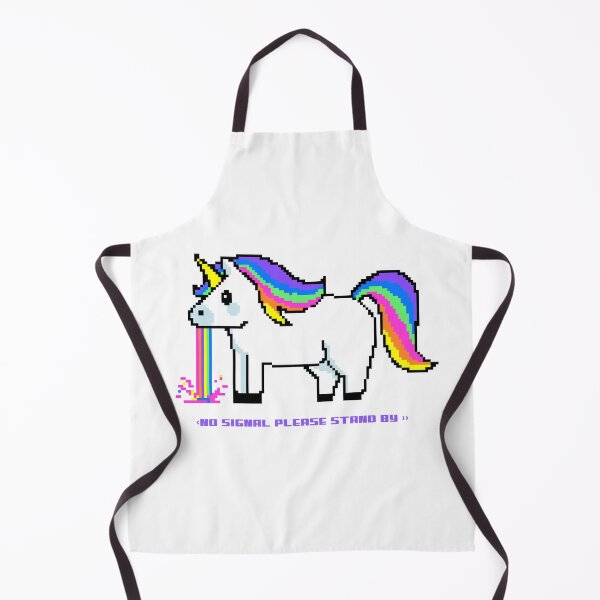 Item preview, Unicorn, no signal please stand by, color, rainbow, white,t-shirt designed and sold by Mydogheart4you.