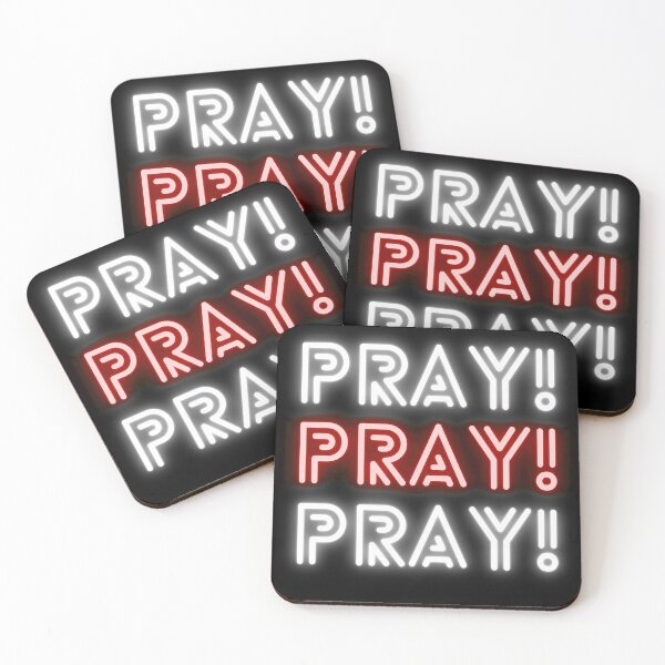 Item preview, Pray! in Red Lights designed and sold by OneCherubim.