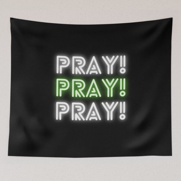 Item preview, Pray! Pray! Pray! in Green Lights designed and sold by OneCherubim.