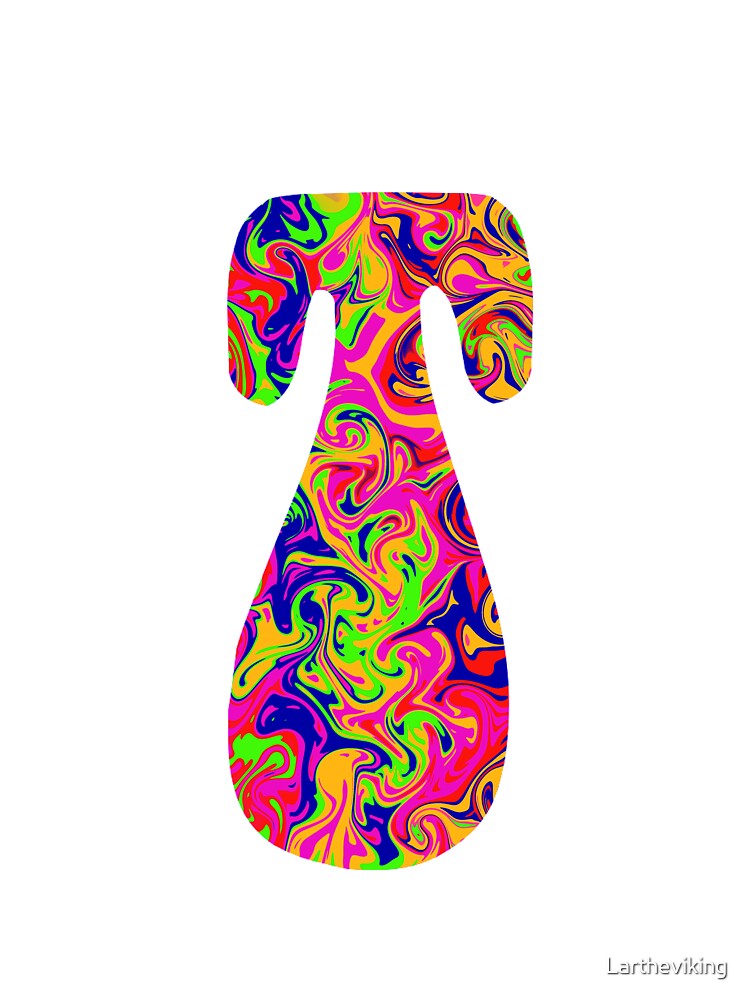 Monogram Tie Dye Initial Letter T Sticker for Sale by Lartheviking