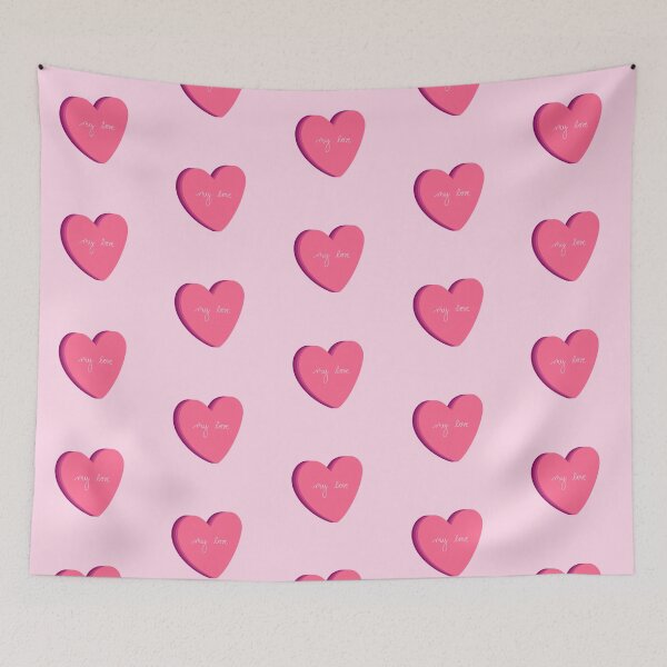 Item preview, “my love” Pink Valentines Heart designed and sold by Abigail Christensen.