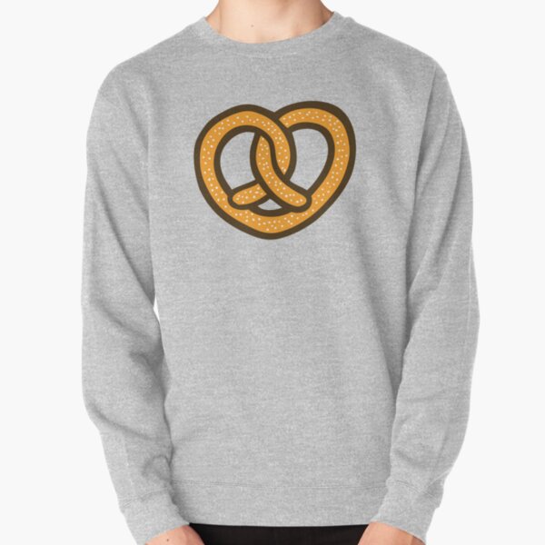 I Heart Pretzels Pattern Pullover Sweatshirt