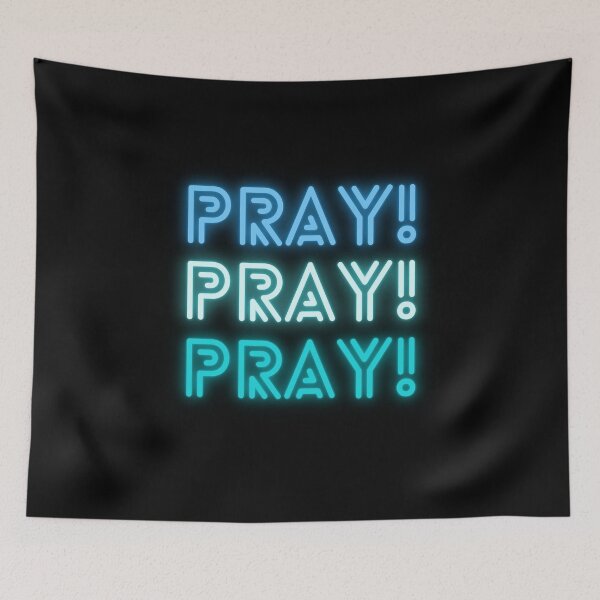Item preview, Pray! Pray! Pray! in Blue Lights designed and sold by OneCherubim.
