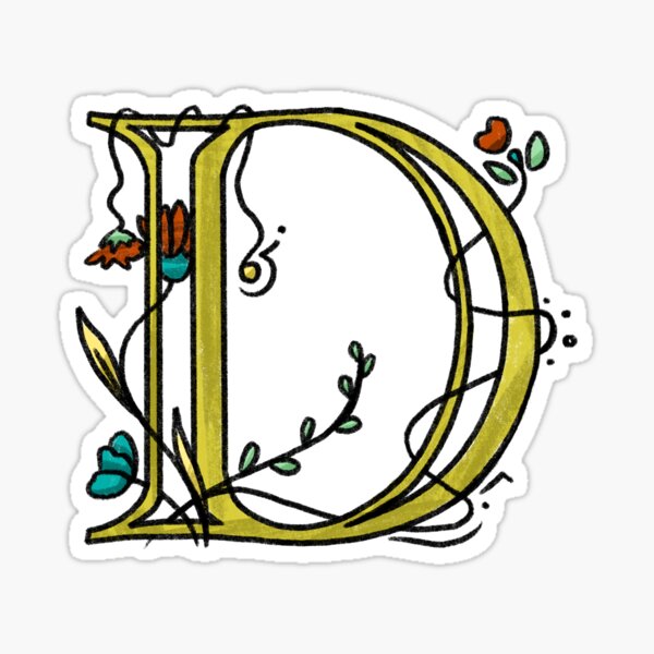Aperçu de l'œuvre Lettre «D» créée et vendue par SpiritriderArt.