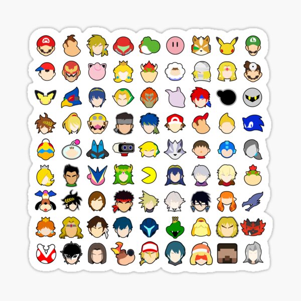 Super Smash Bros Ultimate Stock Icons Gifts Merchandise Redbubble
