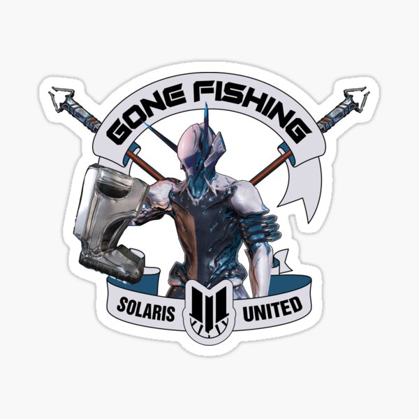 Vista previa del artículo con la obra «Gone Fishing Solaris United Warframe», diseñado y vendido por onelegiondesign.