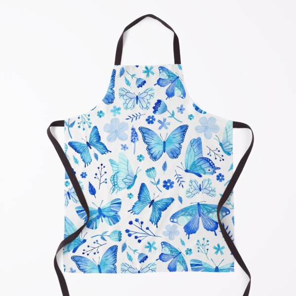 Item preview, Blue Butterflies Watercolour Pattern designed and sold by KConfetti.