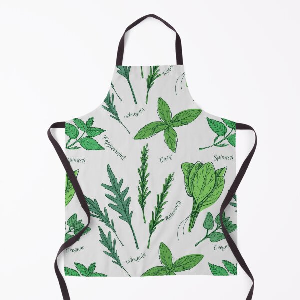 Item preview, Patterns - Green Herbs Leaves designed and sold by TheKingdomAttic.