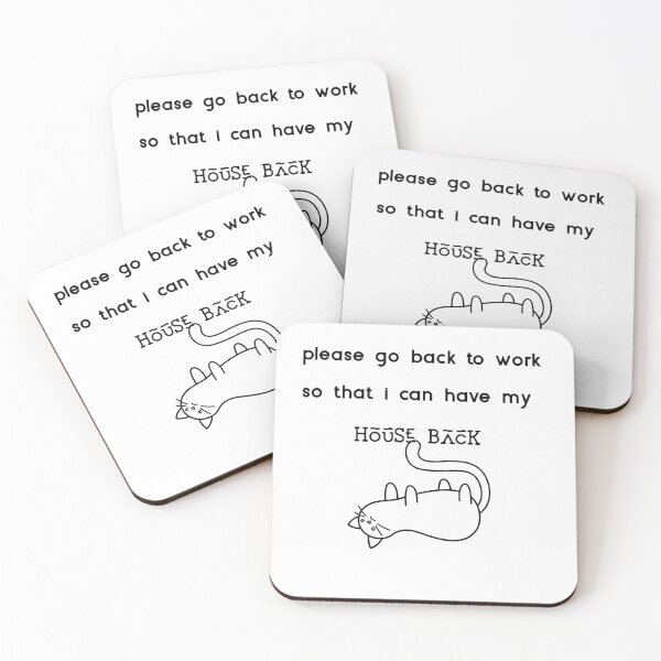 Item preview, after quarantine funny back to work, back to office after lockdown, after covid, cat lovers  designed and sold by helkav.