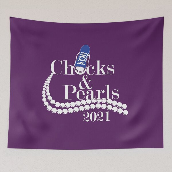 Item preview, Chucks & Pearls Kamala, Harris Biden, Inauguration 2021, Madam Vice President  designed and sold by CarpeDiemLife.