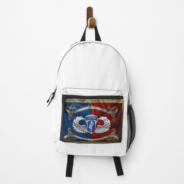 Item preview, 173rd Airborne Brigade Combat Team - 173rd ABCT Insignia with Parachutist Badge over Flag designed and sold by Serge Averbukh Art Studio.