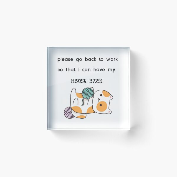 Item preview, after quarantine funny back to work, back to office after lockdown, after covid, cat lovers  designed and sold by helkav.