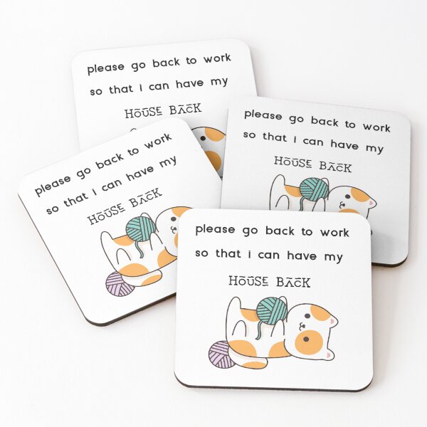 Item preview, after quarantine funny back to work, back to office after lockdown, after covid, cat lovers  designed and sold by helkav.